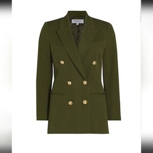 Derek Lam 10 Crosby Olive Walter Double Breasted Suit Jacket